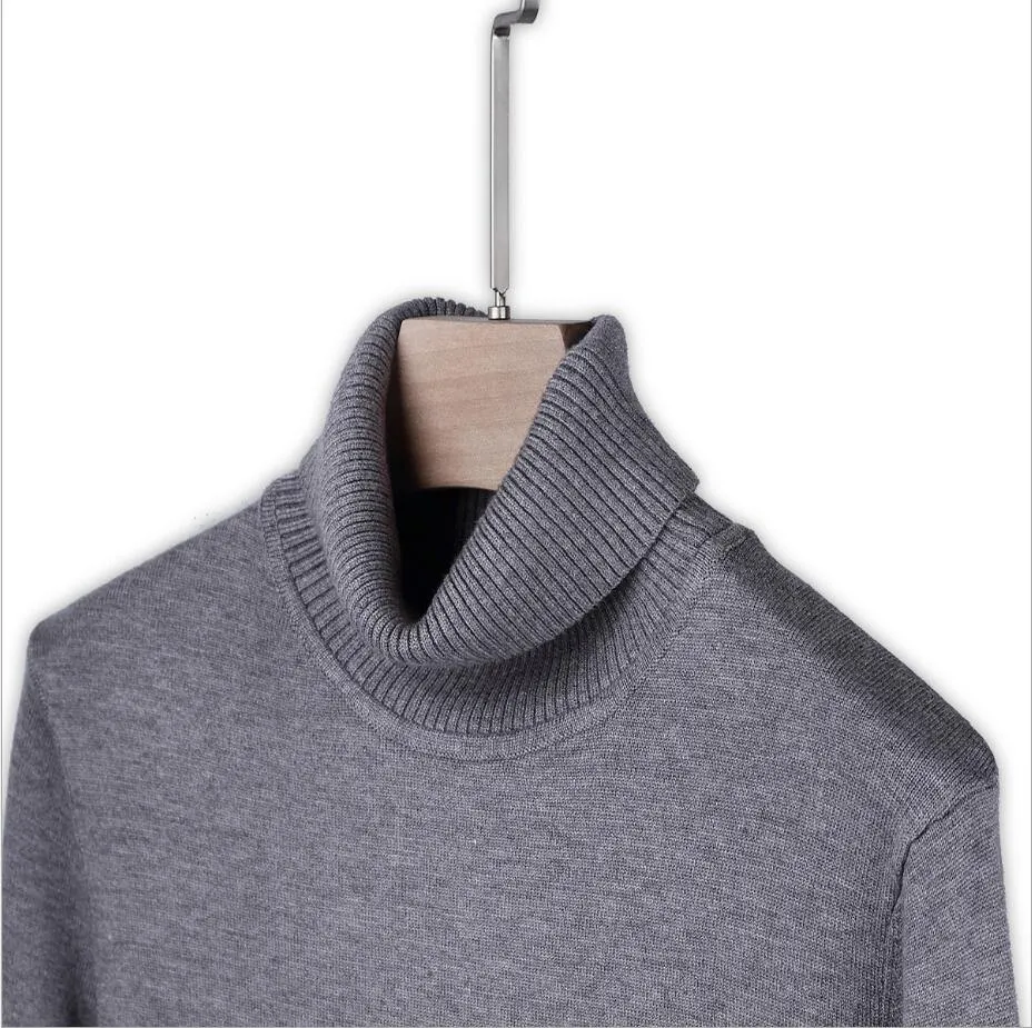 Dark Color Turtleneck Sweater
