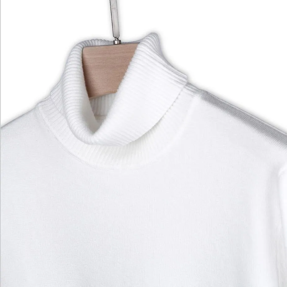 Dark Color Turtleneck Sweater
