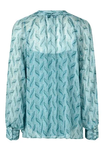 Diamona Bell Cameo Print Blouse