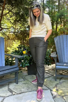 Distressed Faux Leather Jayly Jogger | Fossil