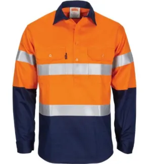DNC 3407 PATRON SAINT L/SL REFLECTIVE HI VIS FR/ARC RATED C/F DRILL SHIRT