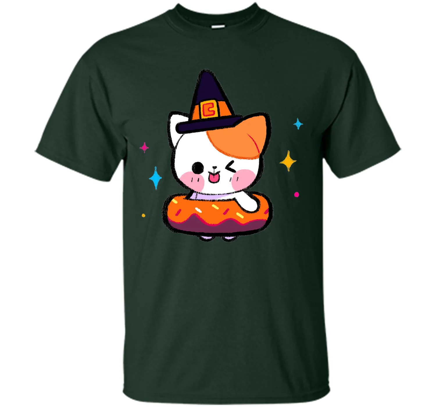 Donut Cat Witch T-Shirt