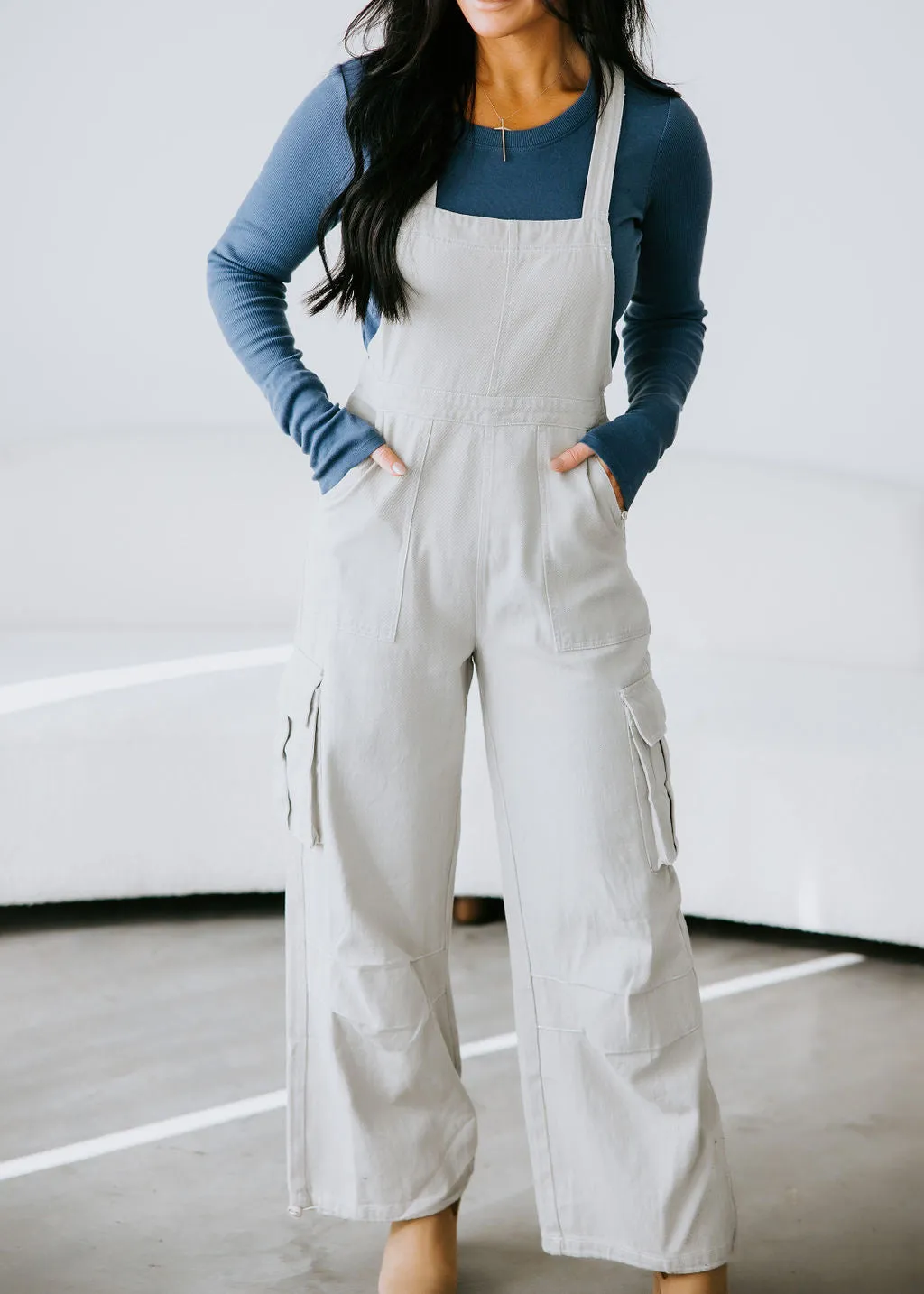 Drue Cargo Overall Jumpsuit