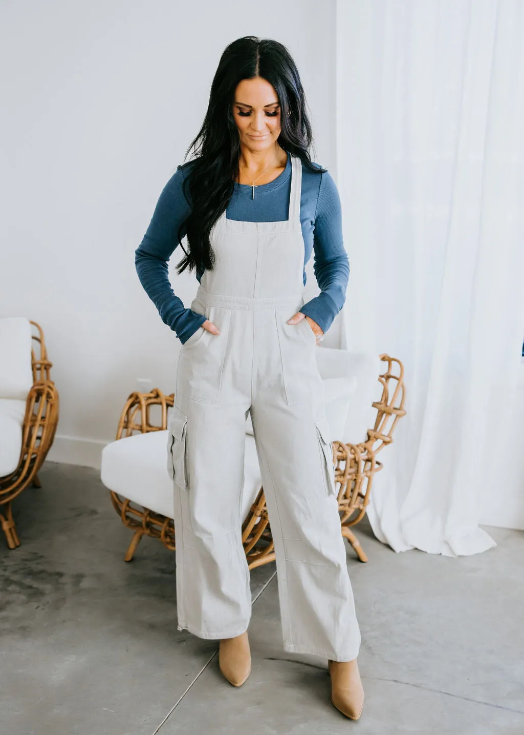 Drue Cargo Overall Jumpsuit