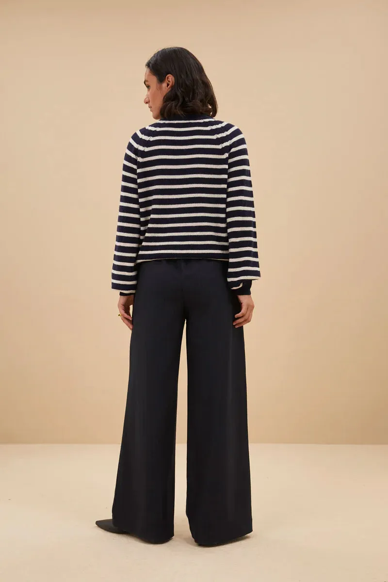 Duccio Stripe Pullover Midnight