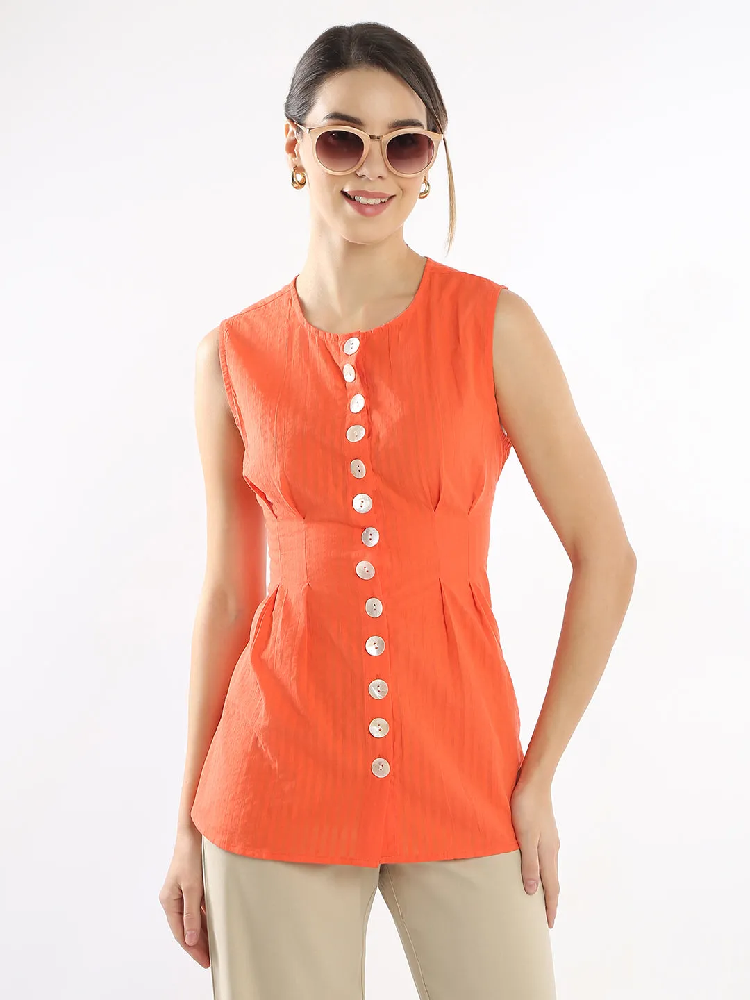 Estelle Bright Red Shirt