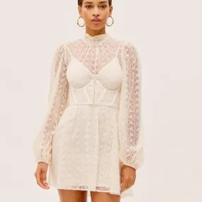 Etta Mini Dress Creme - M - L