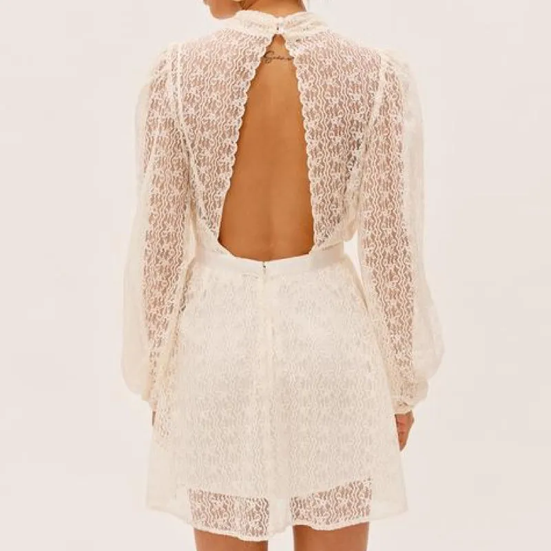Etta Mini Dress Creme - M - L