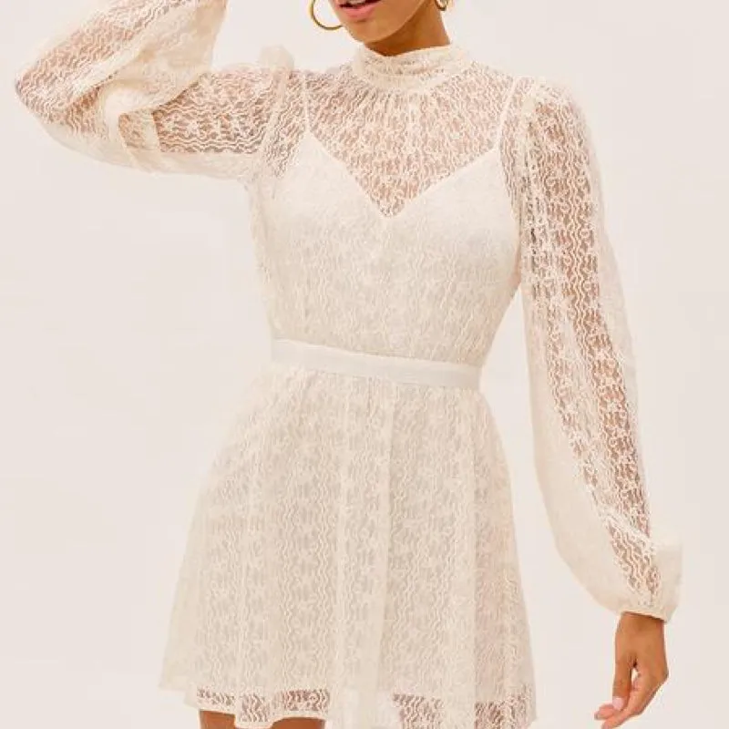Etta Mini Dress Creme - M - L