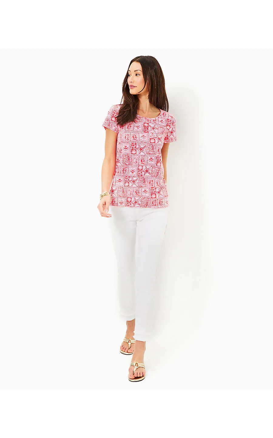 ETTA SCOOP TOP - MIZNER RED - SEASIDE HARBOUR