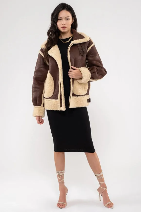 Faux Fur Mustang Jacket