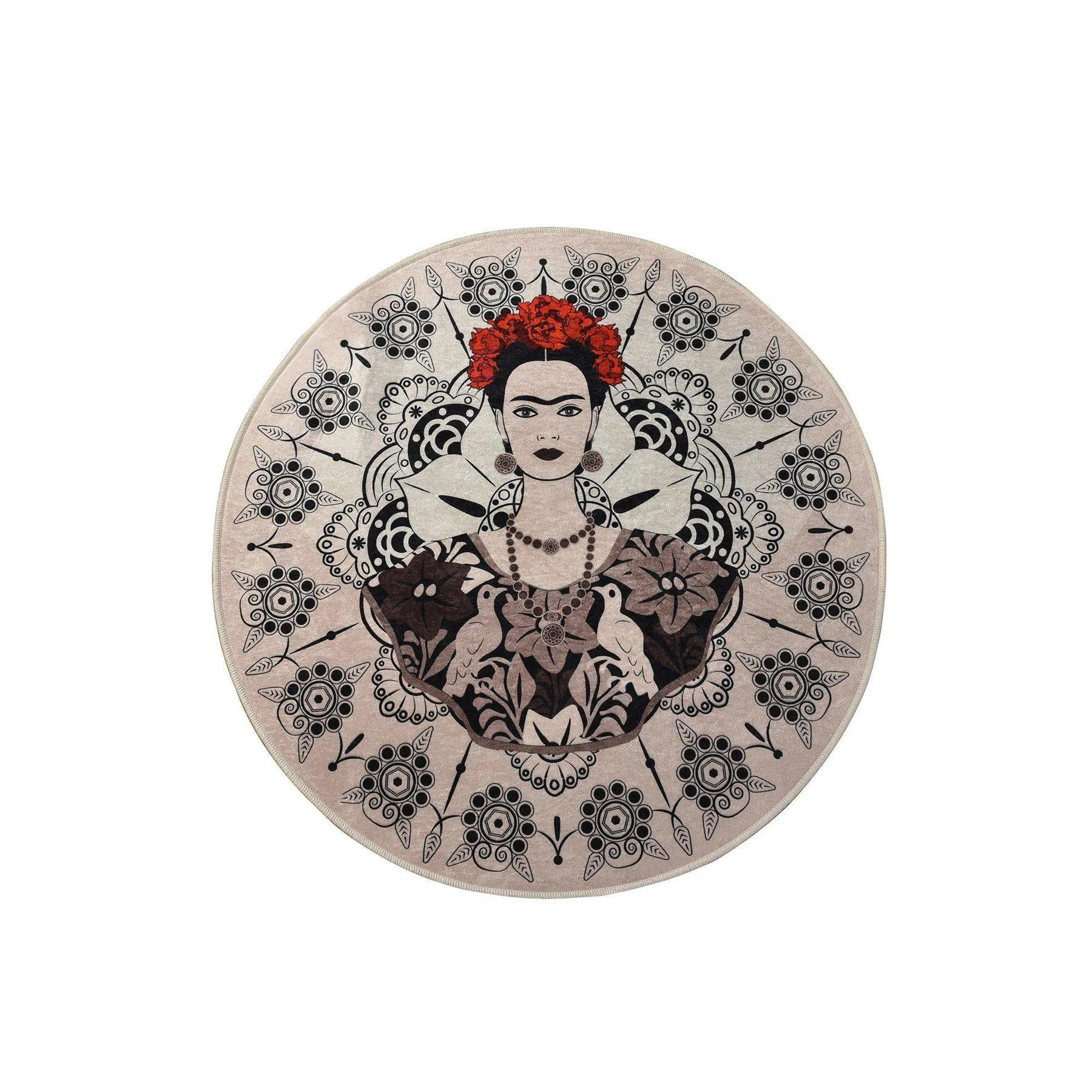 Frida Round (140)  Bath Mat