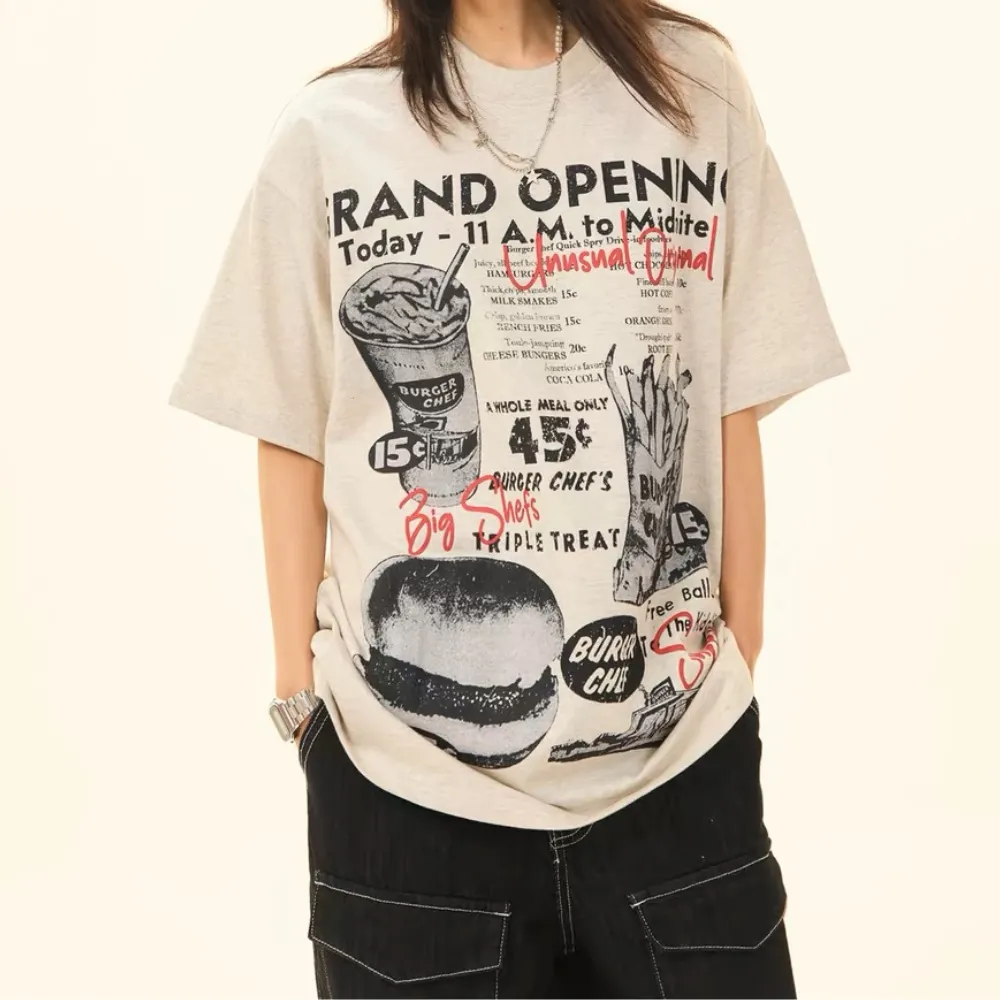 “Fun Burger Pure Cotton” T-shirt