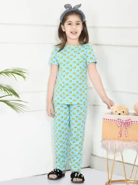 Funky Duck Print Overall Print Nightsuit
