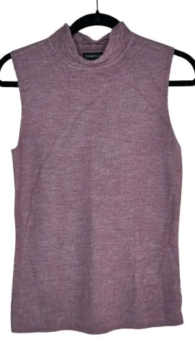 George Sleeveless Turtleneck Purple Sz L LSSKU 602-72