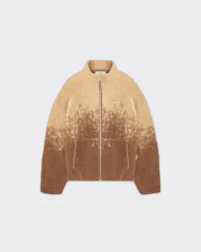 Giacca Fleece SPRAYED Marrone/Taupe