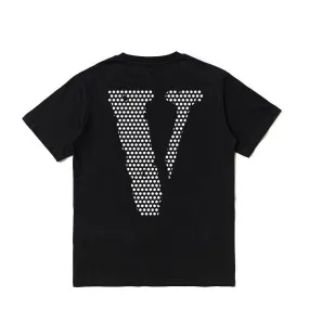 Giftngon - Vlone Style V Letter Cotton T Shirt