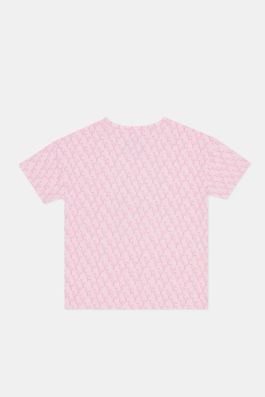 Girls Fuchsia Sequins T-Shirt