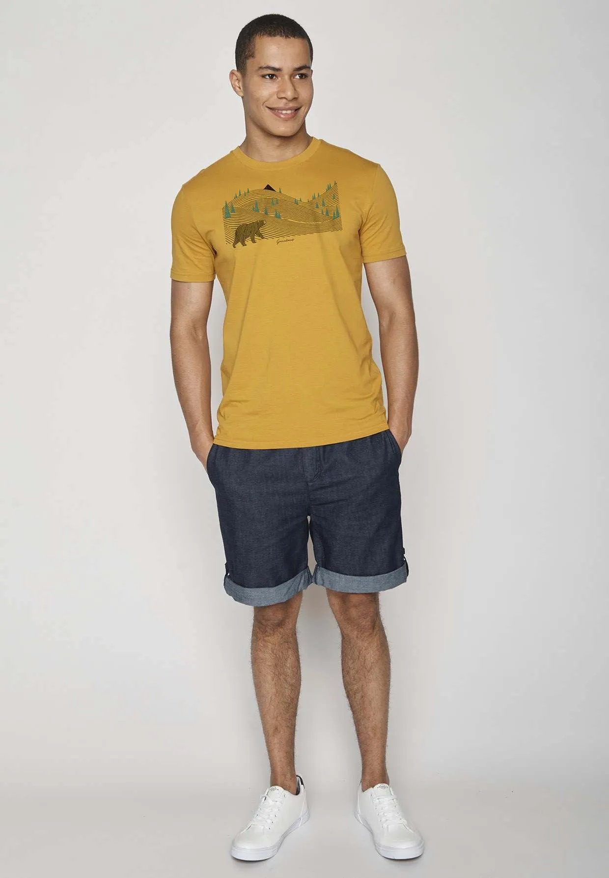Greenbomb Animal Bearland Guide GOTS - Ochre