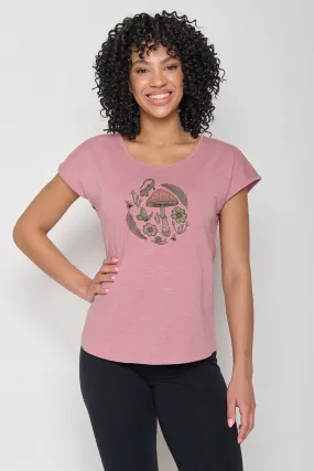 Greenbomb Nature Forest Life (Cool/T-Shirt/GOTS) |  Old Rose