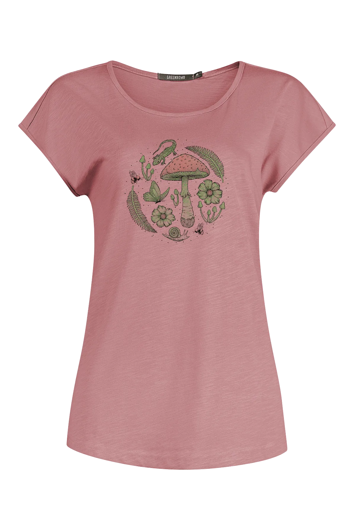 Greenbomb Nature Forest Life (Cool/T-Shirt/GOTS) |  Old Rose