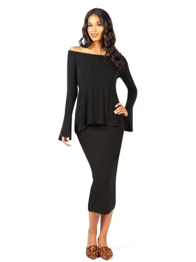 Hard Tail Modal Midi Skirt CREP-17