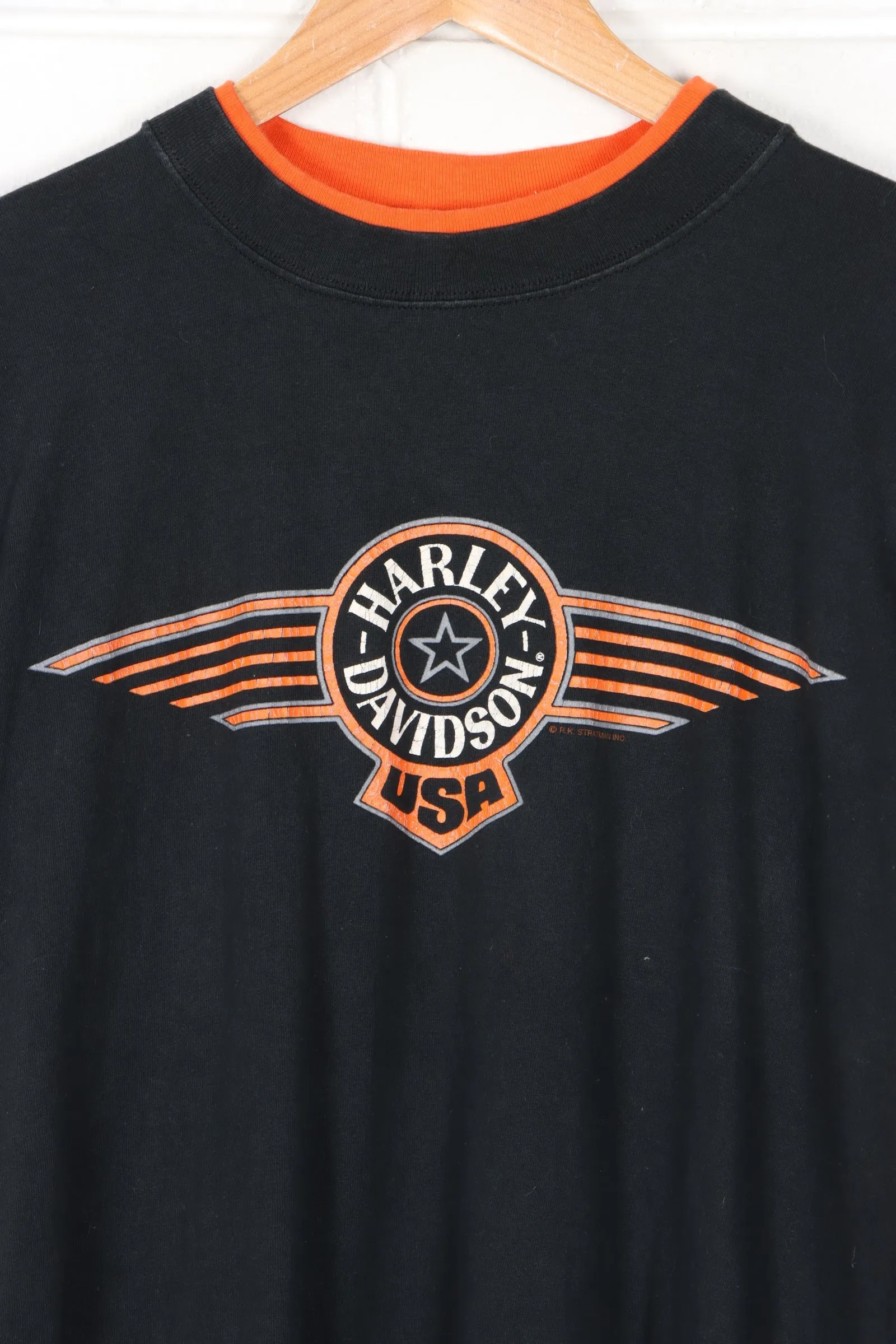 HARLEY DAVIDSON Thiel's Wheels Layered T-Shirt (S-M)