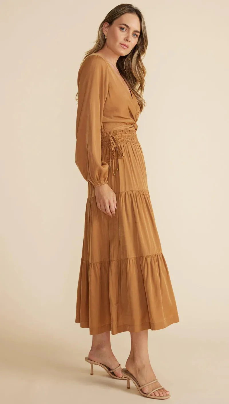 Harper Twist Blouse - Ochre
