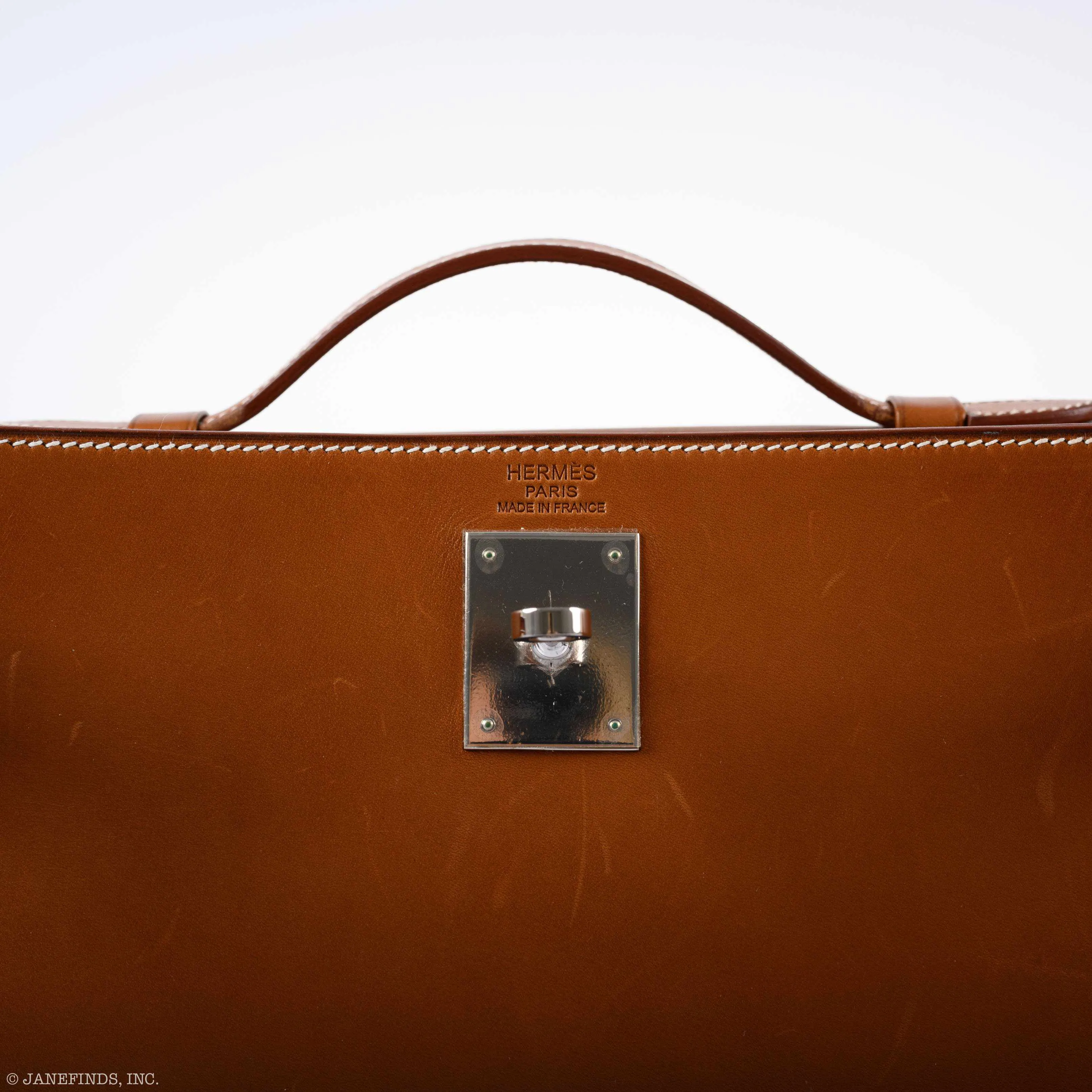 Hermès Teddy Kelly Clutch Barenia Leather & Mouton Shearling Palladium Hardware