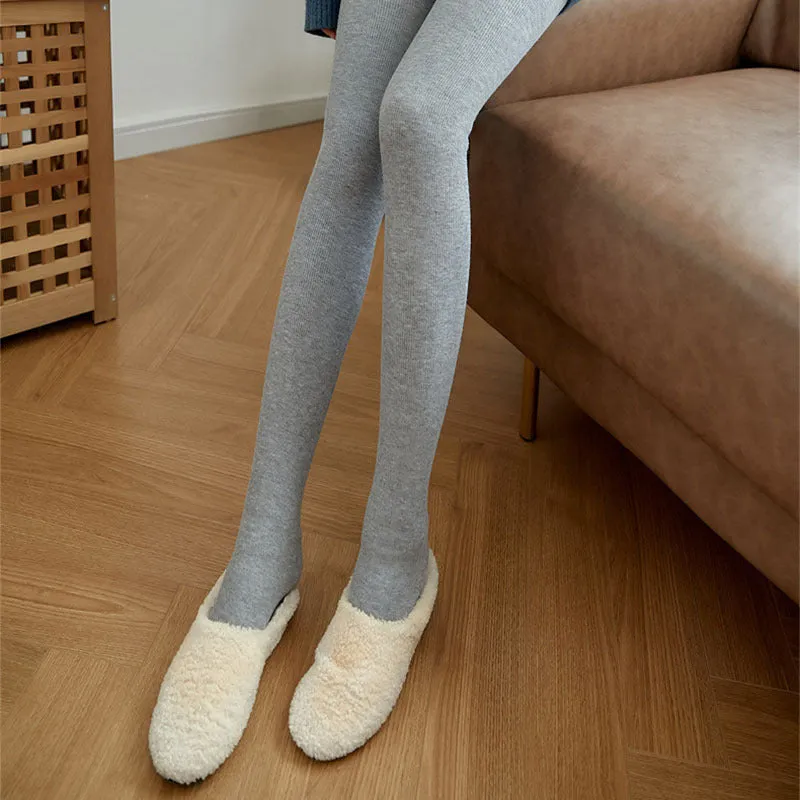 High-Waist Striped Thermal Leggings