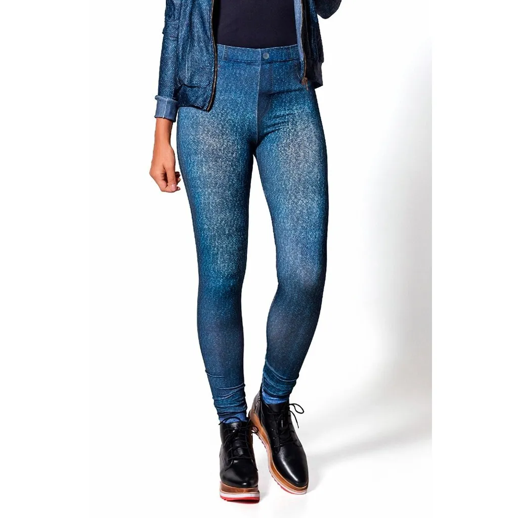 High Waisted Dark Jeans Legging