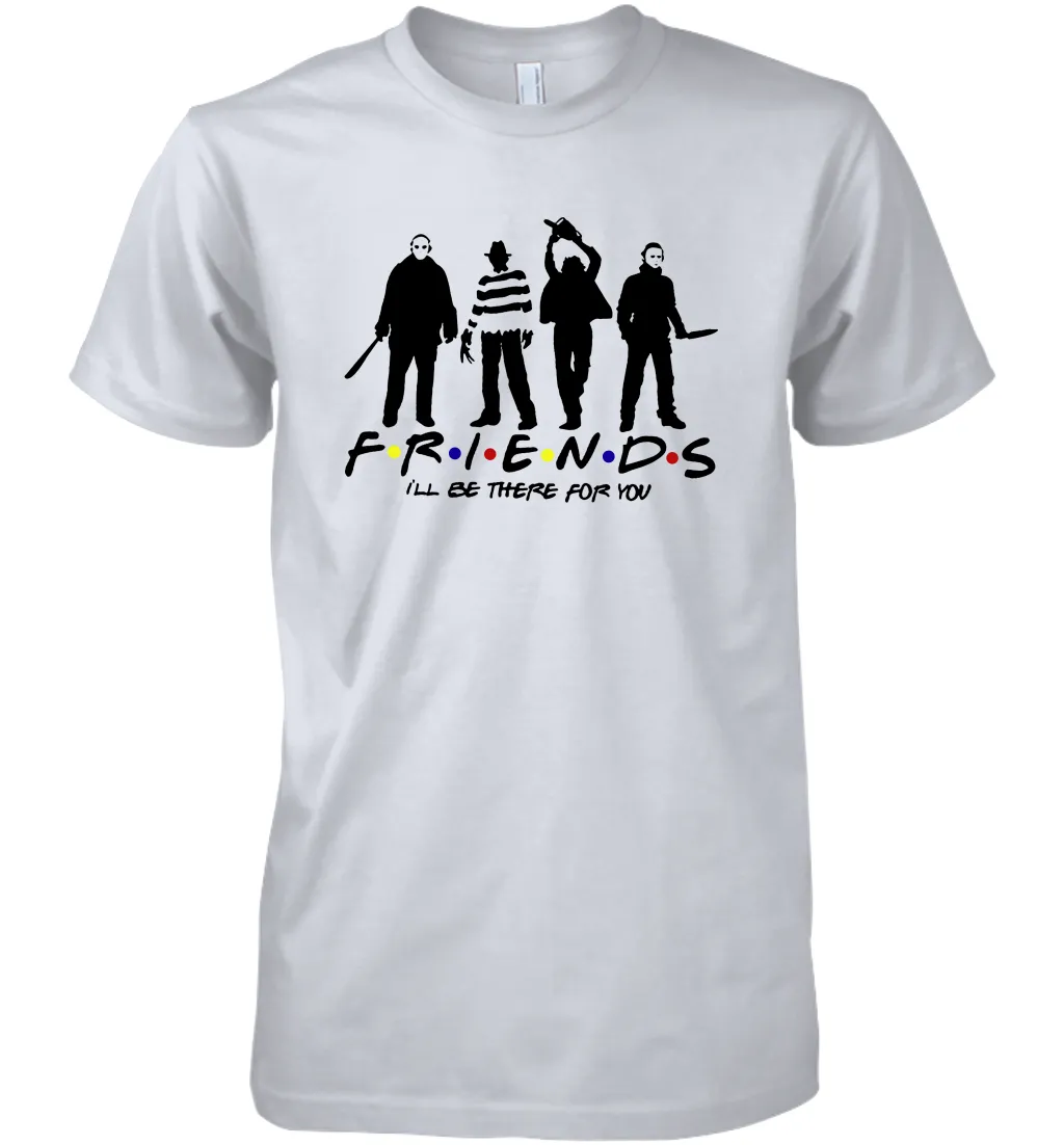 Horror Friends Jason Voorhees Freddy Krueger Texas Chain Saw Michael Myers Shirt Men's Premium T-Shirt