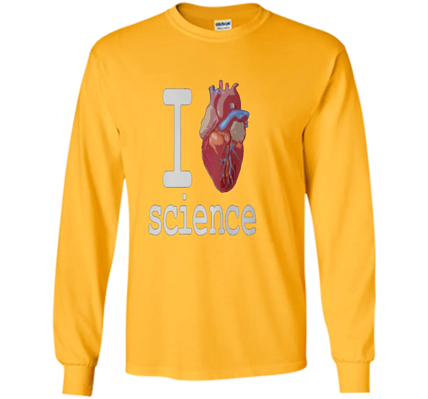 I Love Heart Science T Shirt - Biology Tee Tshirt Teacher