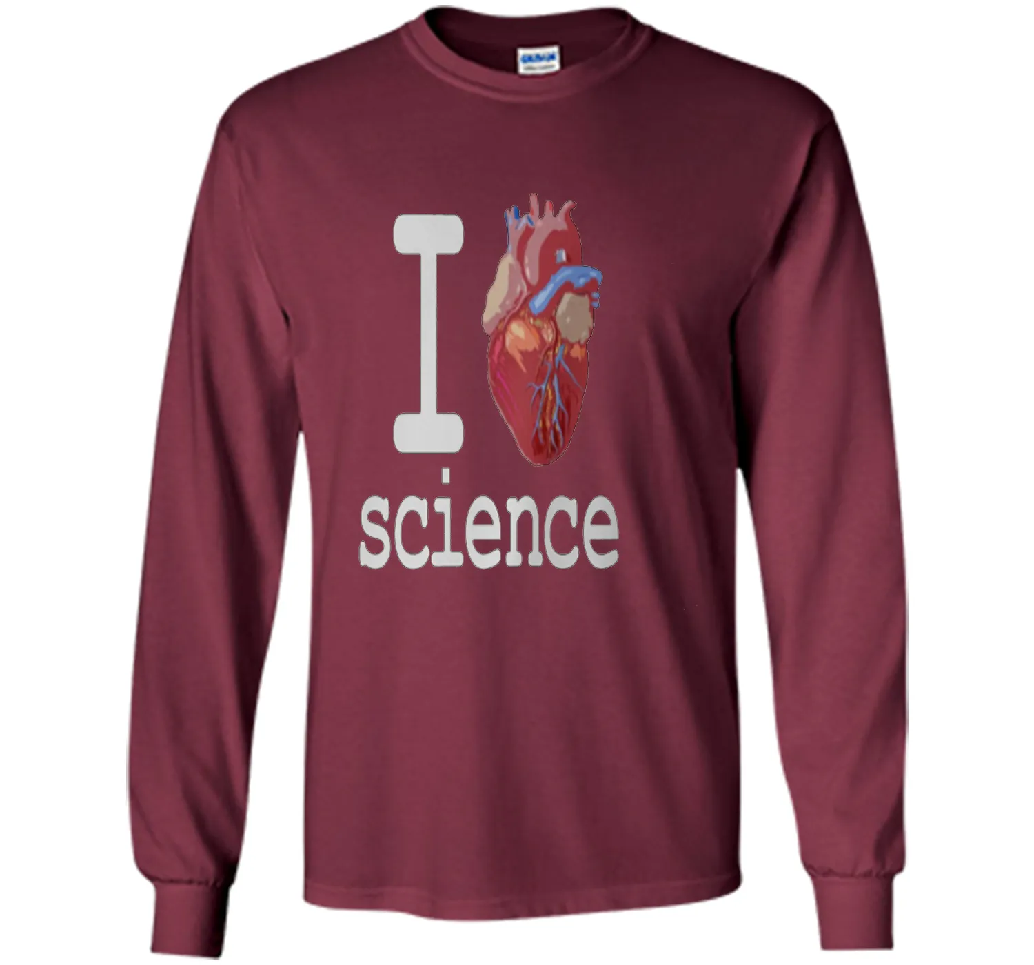 I Love Heart Science T Shirt - Biology Tee Tshirt Teacher