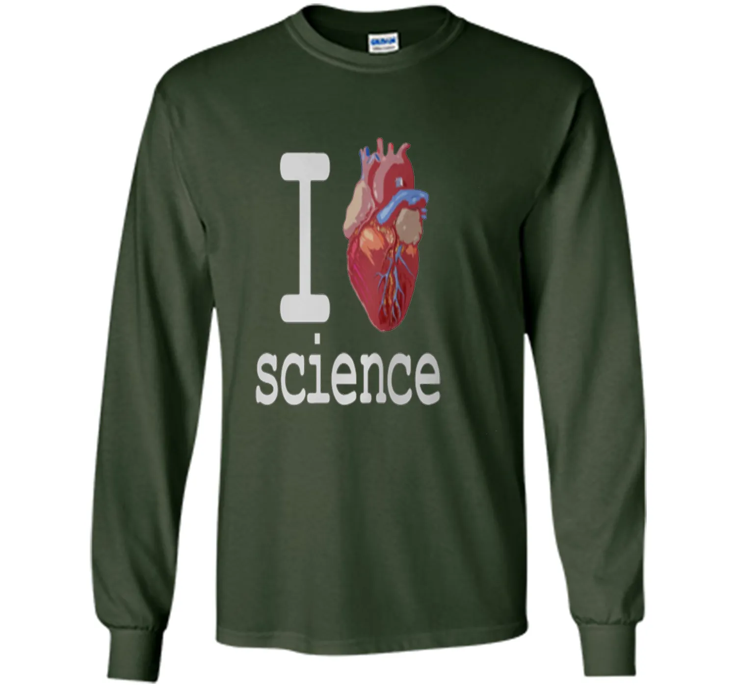 I Love Heart Science T Shirt - Biology Tee Tshirt Teacher
