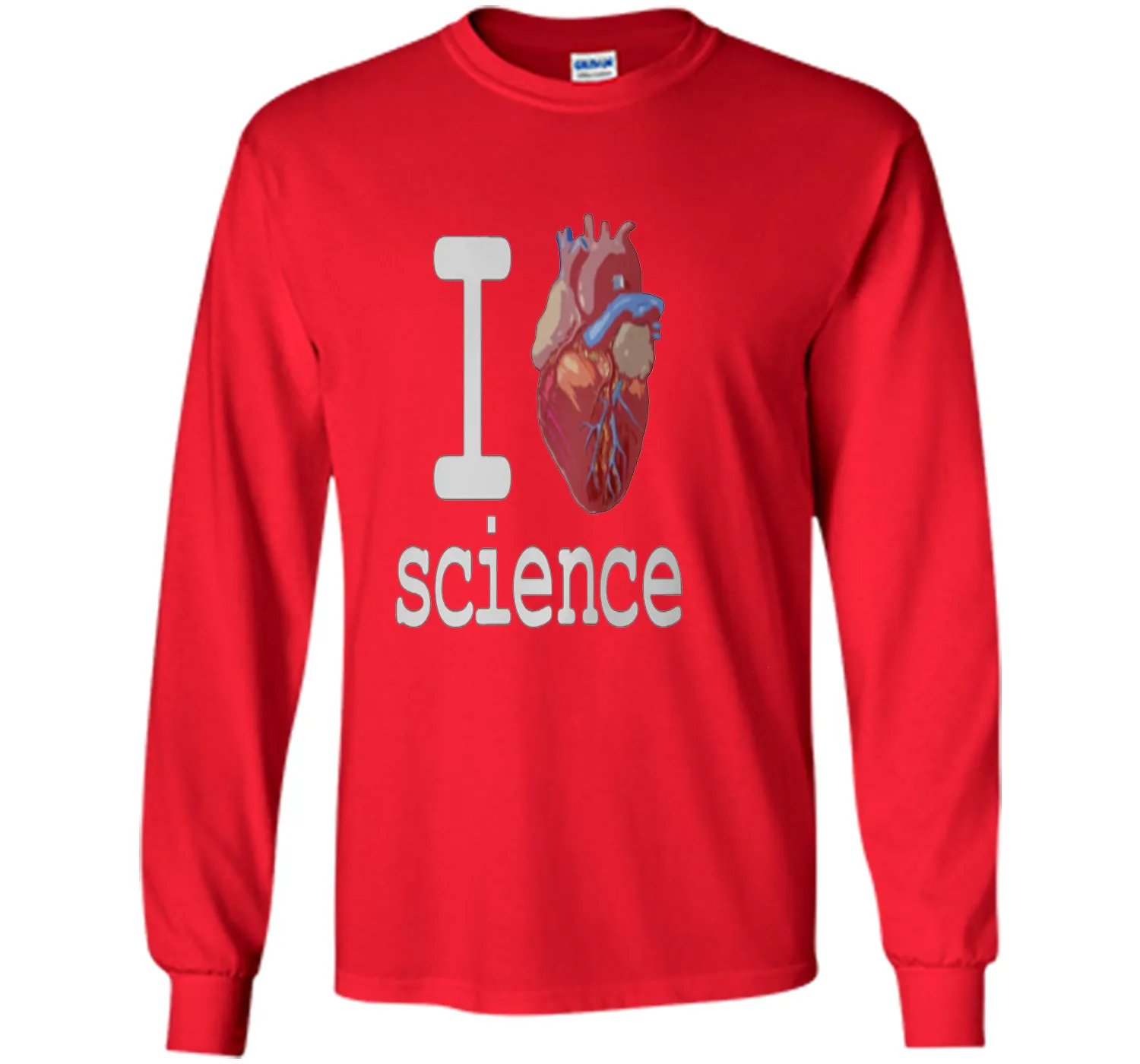 I Love Heart Science T Shirt - Biology Tee Tshirt Teacher
