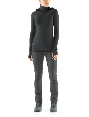 Ice Breaker Women's Merino Fluid Zone LS Half-Zip Hood