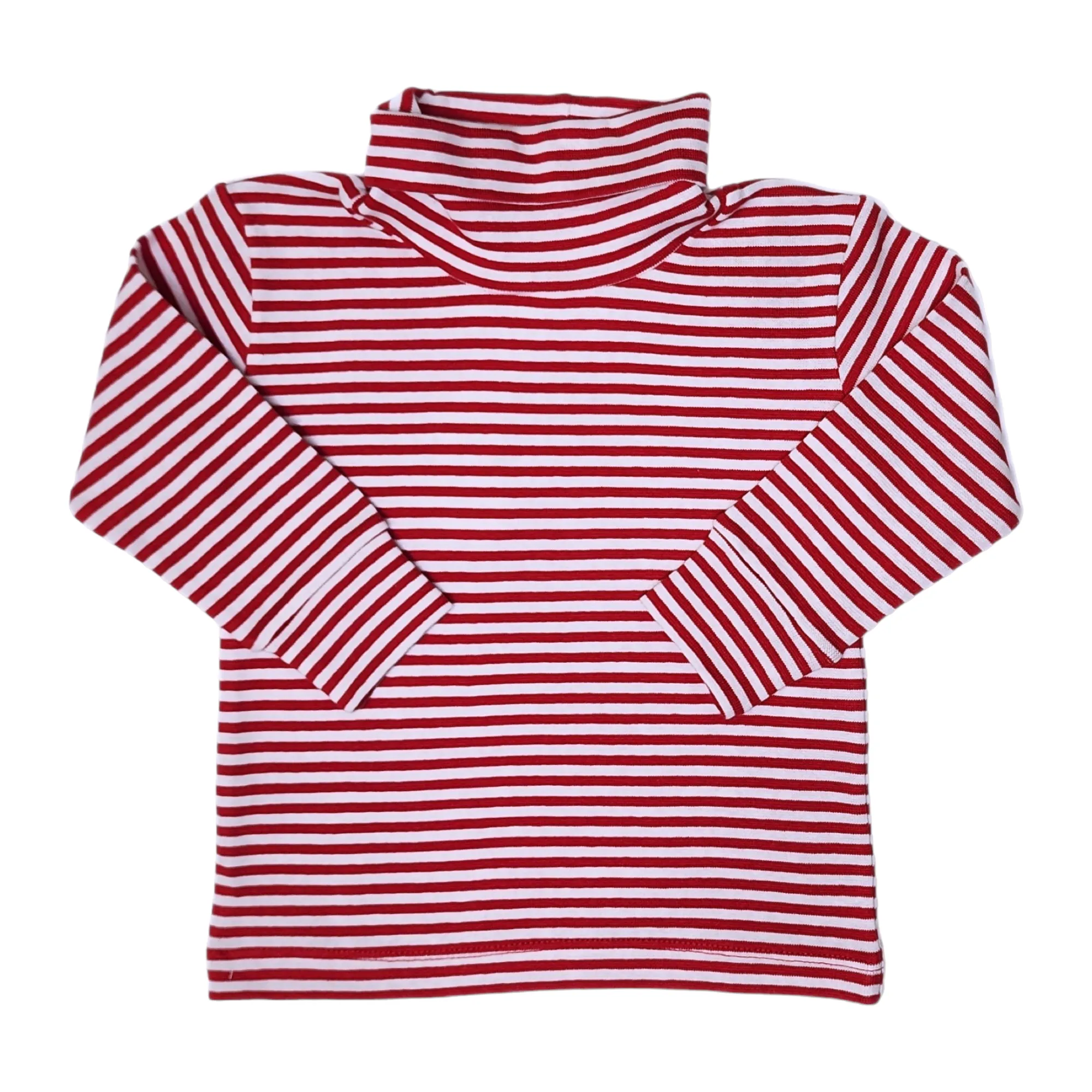 Interlock Turtleneck Red Thin Stripe