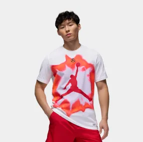 J Core Mens Short Sleeve Shirt (White/Red)