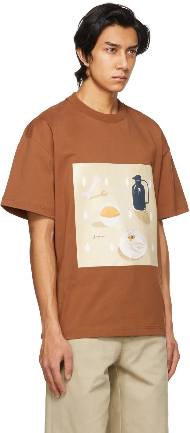 Jacquemus Brown 'Le T-Shirt Tableau' T-Shirt