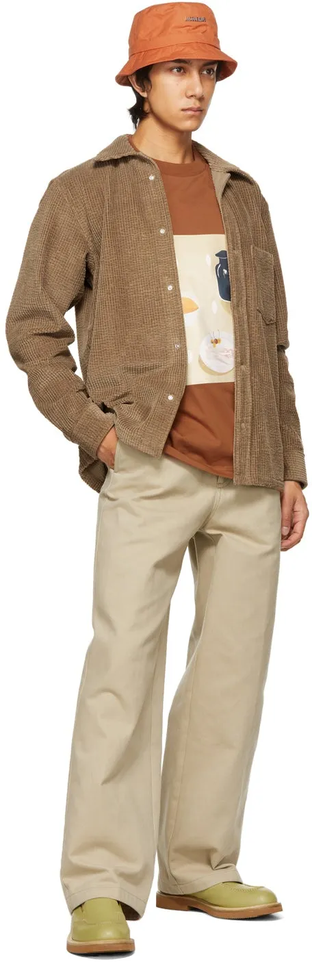 Jacquemus Brown 'Le T-Shirt Tableau' T-Shirt