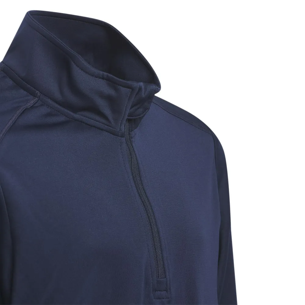 Junior adidas Heather Quarter Zip Golf Pullover HS3078
