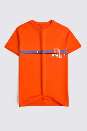 Just Life Orange T-Shirt
