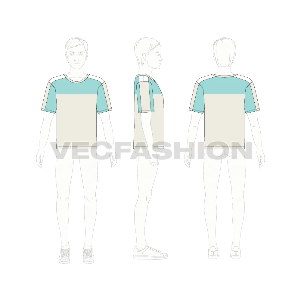 Kids Boys Color Blocked T-shirt