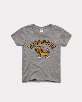 Kids Mizzou Classic Tiger Vintage Grey T-Shirt