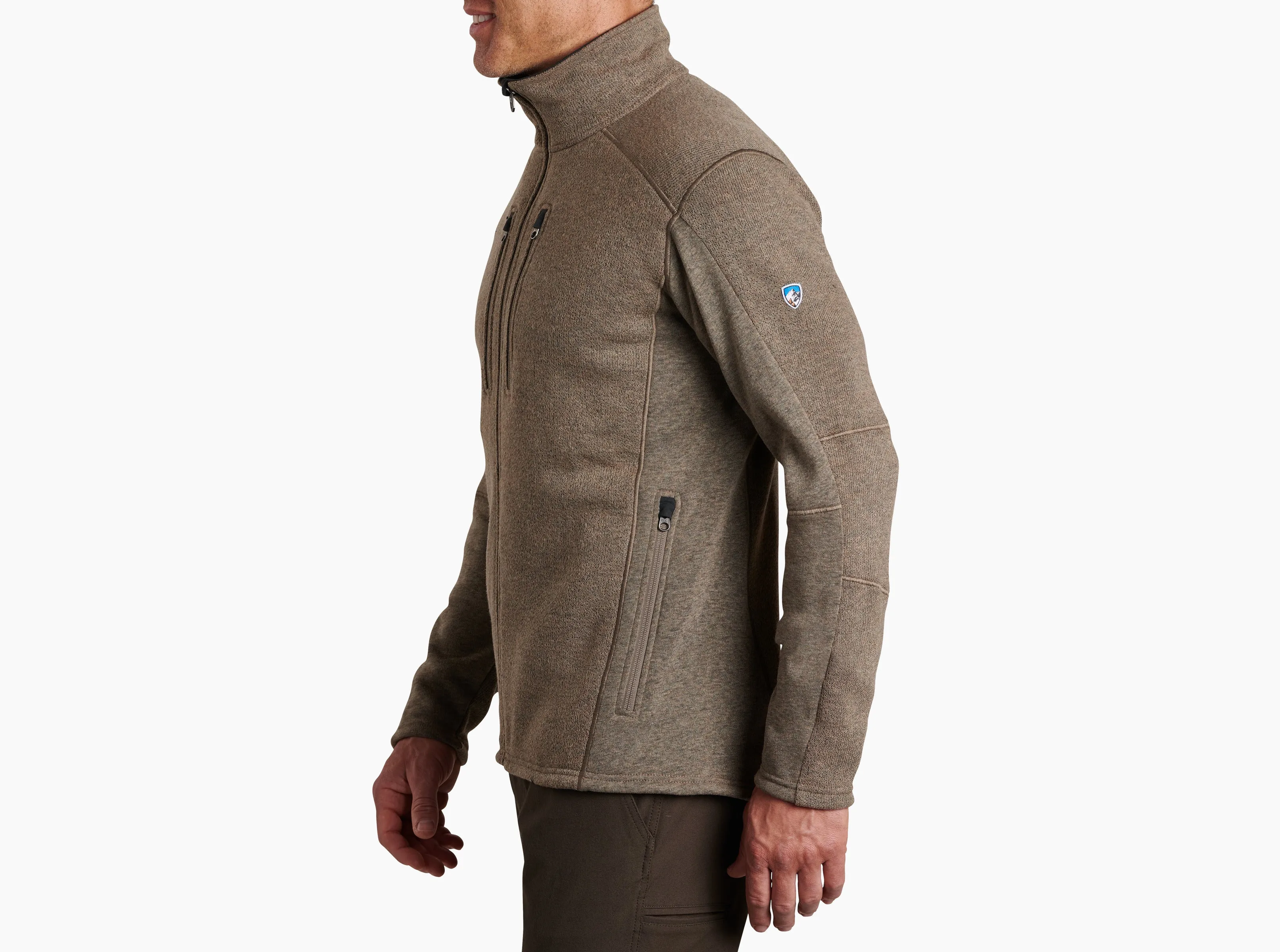 Kuhl Interceptr Mens Full Zip Fleece - Oat