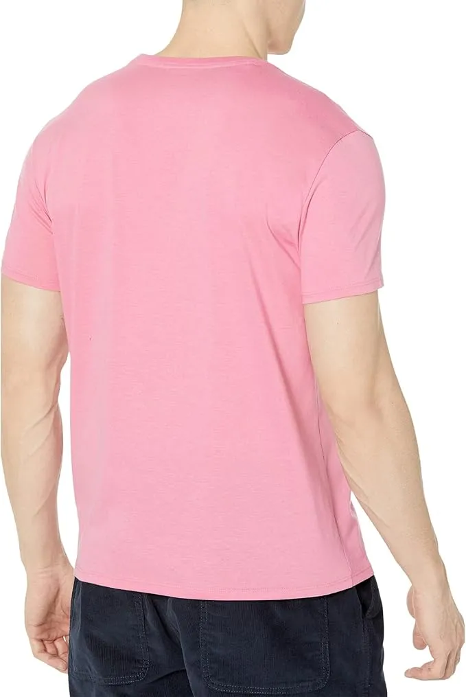 Lacoste Men's Short Sleeve Crew Neck Pima Cotton Jersey T-Shirt Reseda Pink
