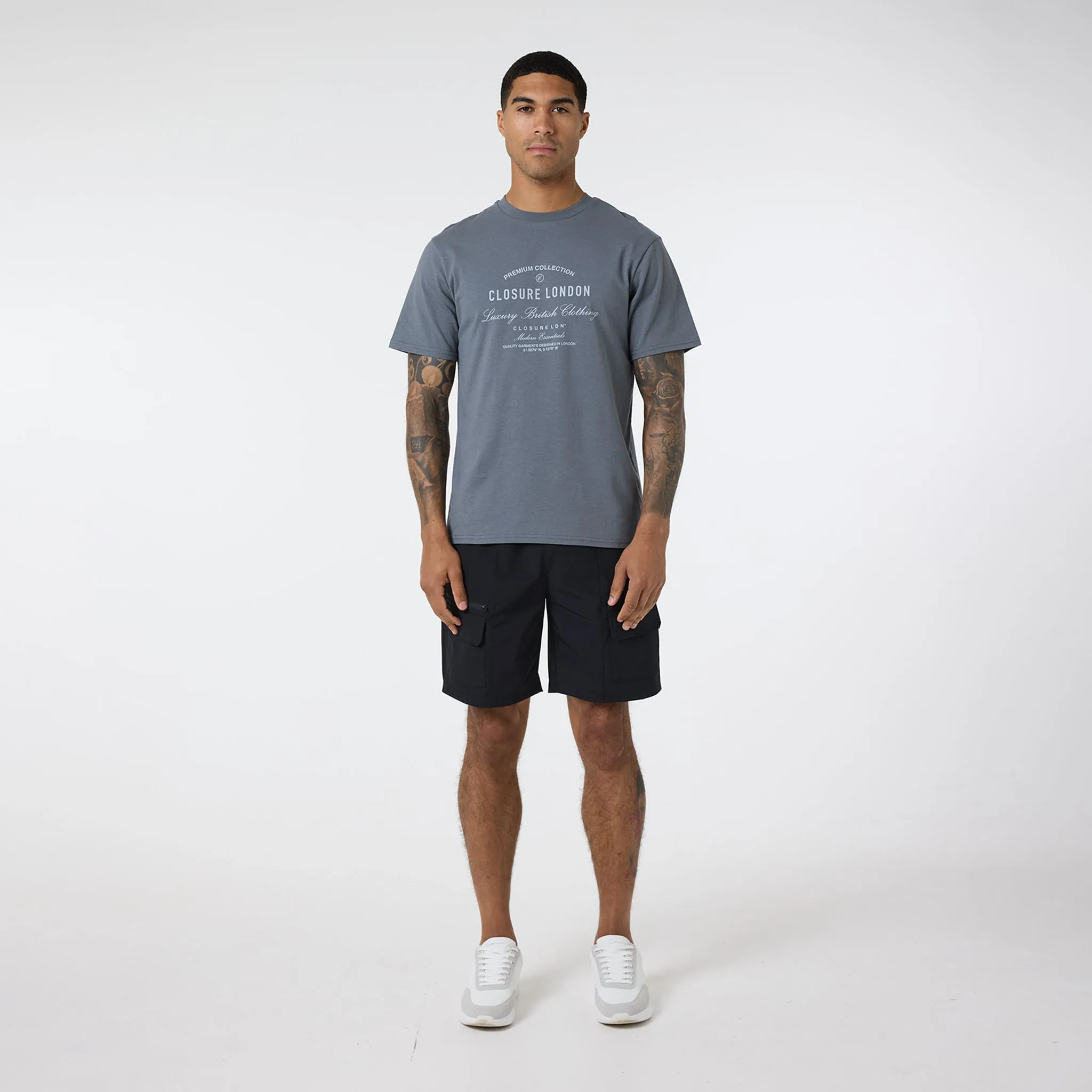 Layered Premium T-Shirt | Slate Grey