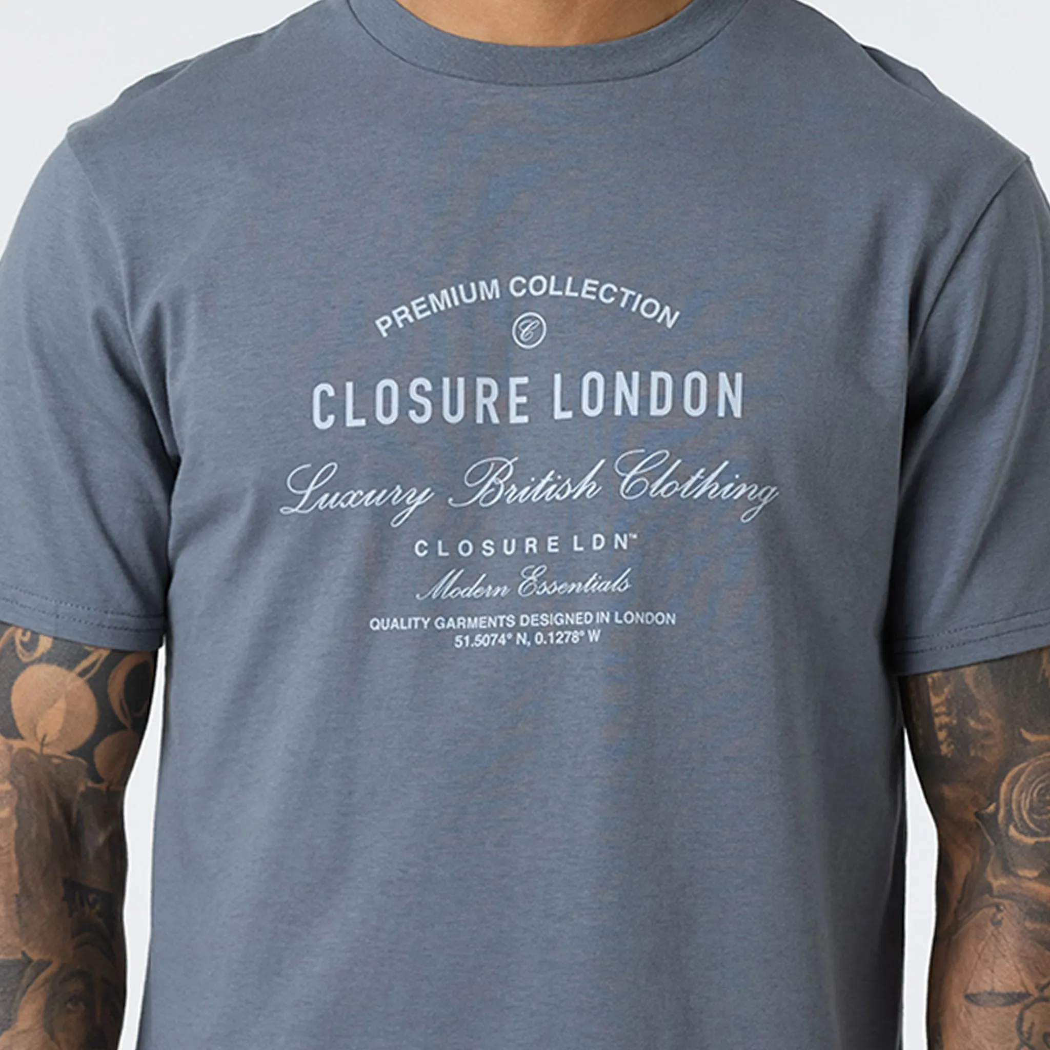 Layered Premium T-Shirt | Slate Grey
