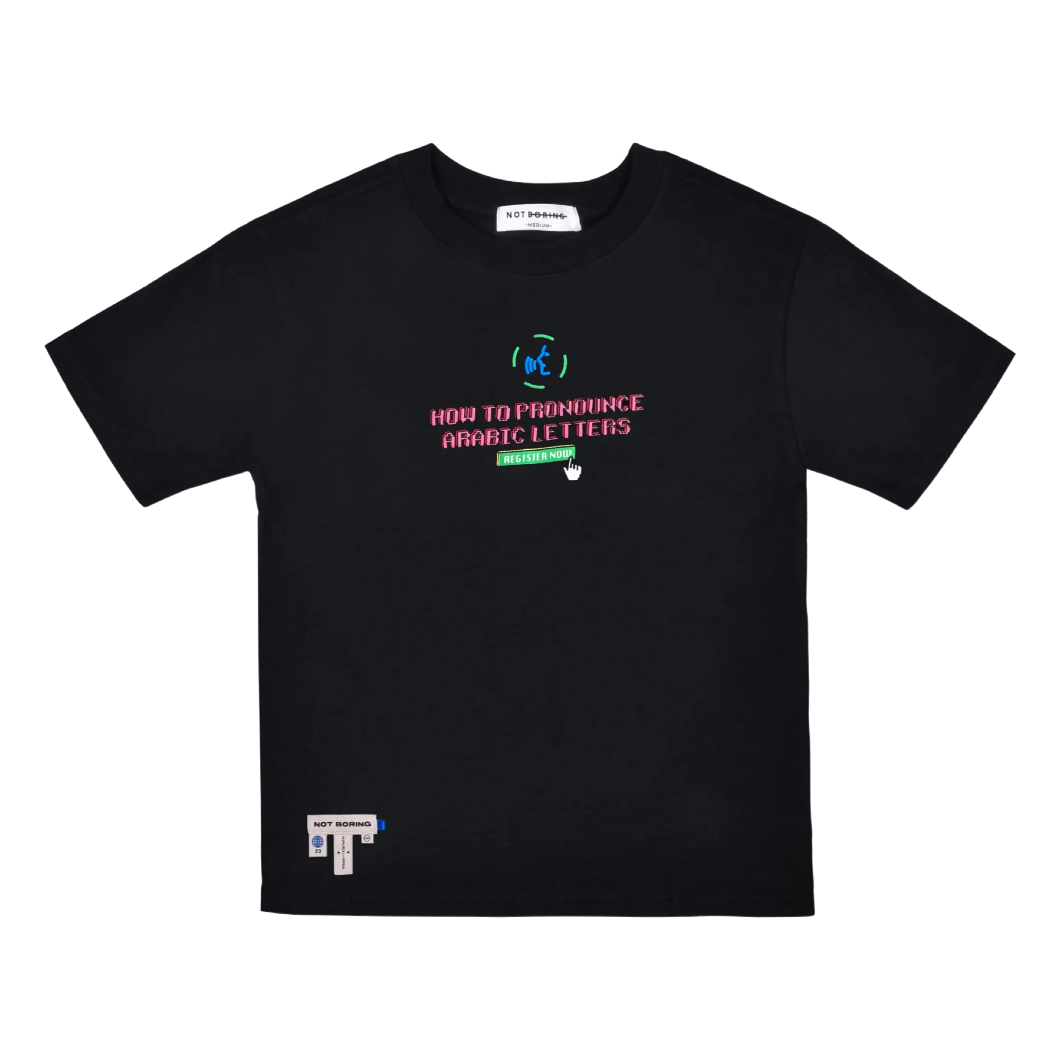 Learn Arabic Black T-shirt